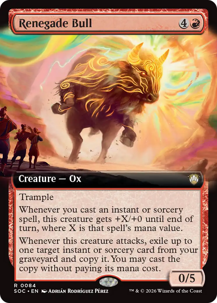 Renegade Bull (Extended Art) [Secrets of Strixhaven Commander] | Clutch Gaming