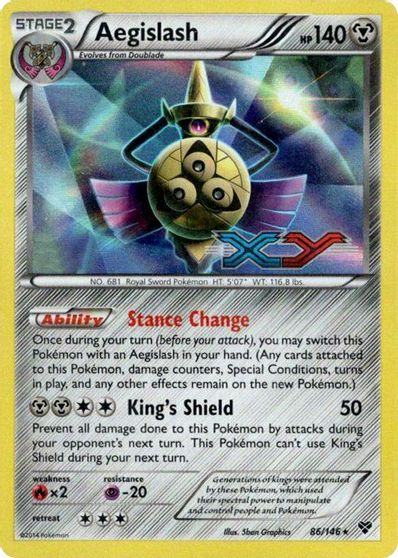 Aegislash (86/146) (Prerelease Promo) [XY: Black Star Promos] | Clutch Gaming