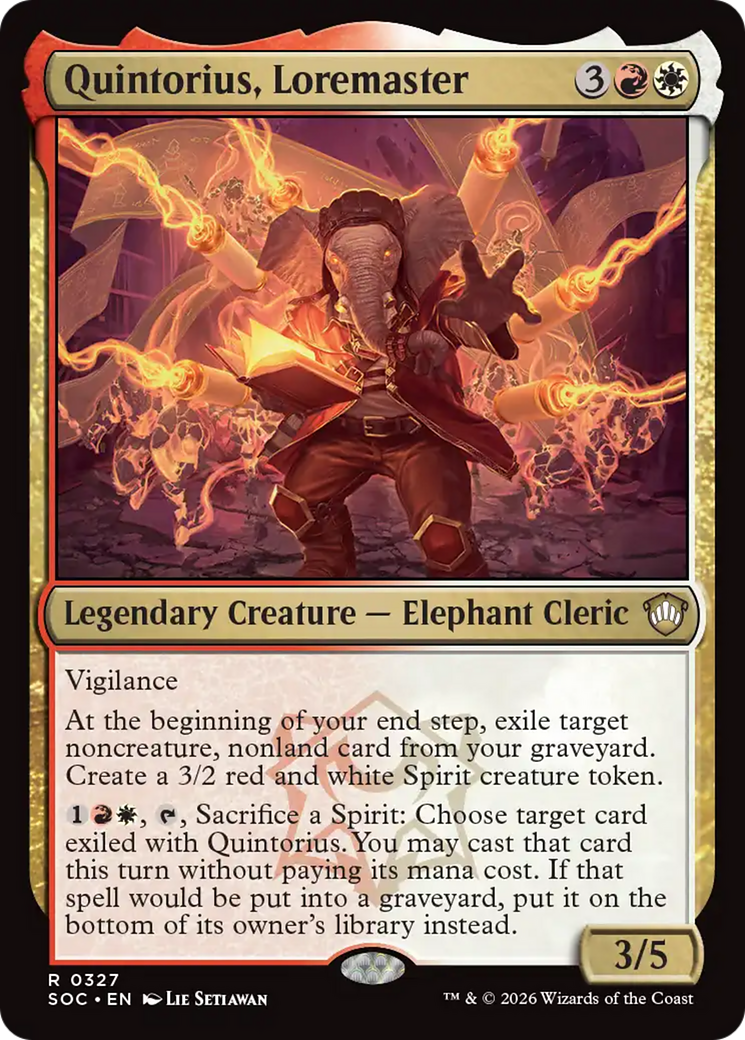 Quintorius, Loremaster [Secrets of Strixhaven Commander] | Clutch Gaming