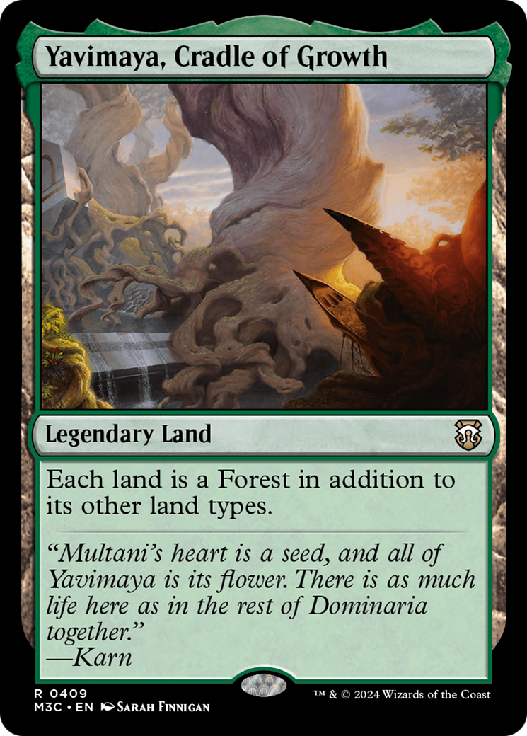 Yavimaya, Cradle of Growth (Ripple Foil) [Modern Horizons 3 Commander] | Clutch Gaming