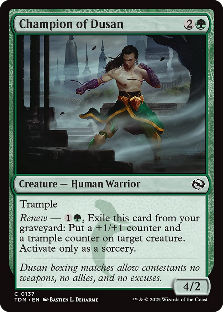 Champion of Dusan [Tarkir: Dragonstorm] | Clutch Gaming