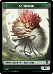 Saproling // Satyr Double-Sided Token [Commander Masters Tokens] | Clutch Gaming