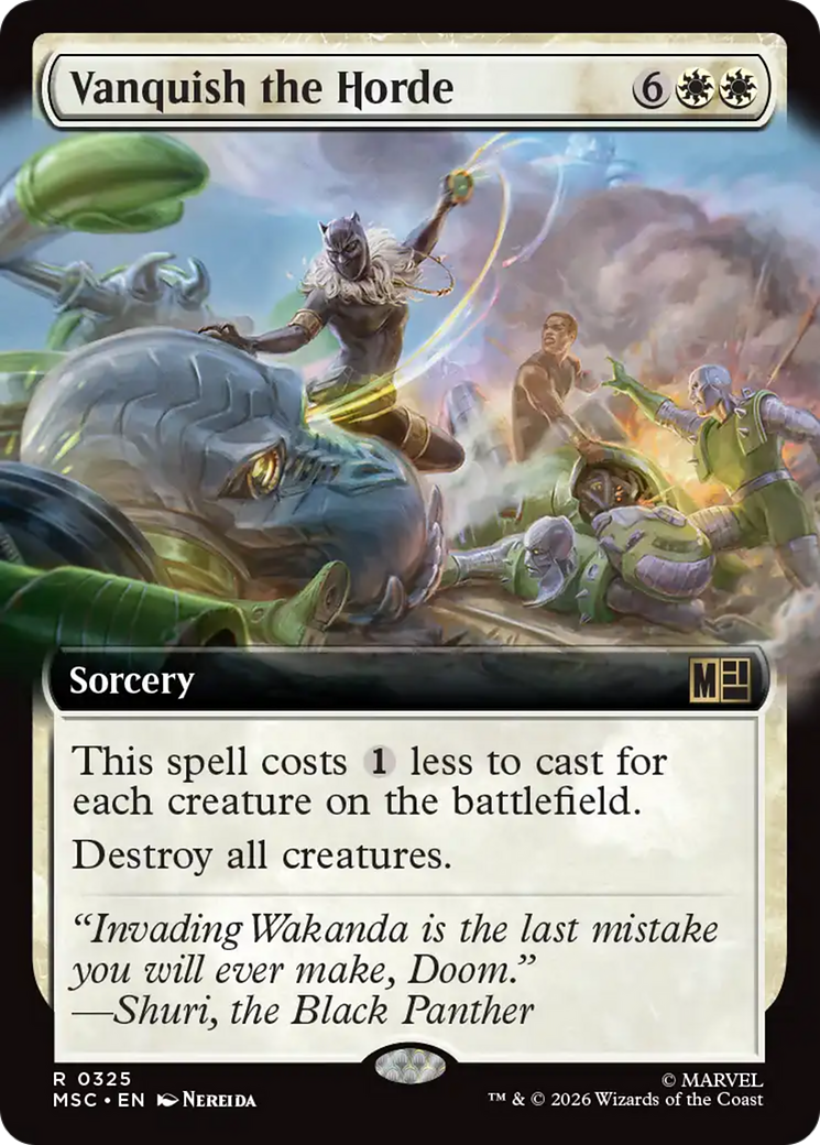Vanquish the Horde (Extended Art) [Marvel Super Heroes Commander] | Clutch Gaming