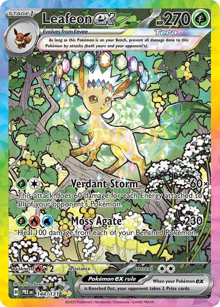 Leafeon ex (144/131) [Scarlet & Violet: Prismatic Evolutions] | Clutch Gaming