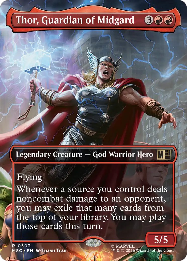 Thor, Guardian of Midgard (Borderless) [Marvel Super Heroes Commander] | Clutch Gaming