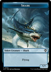 Ape // Shark Double-Sided Token [Outlaws of Thunder Junction Commander Tokens] | Clutch Gaming