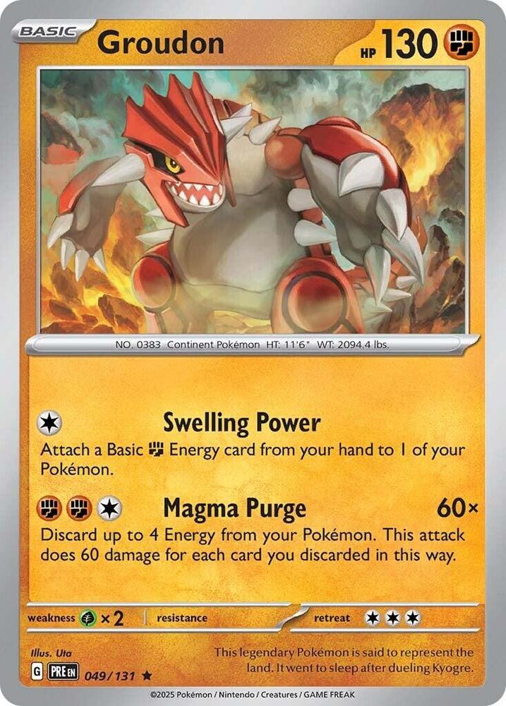 Groudon (049/131) [Scarlet & Violet: Prismatic Evolutions] | Clutch Gaming