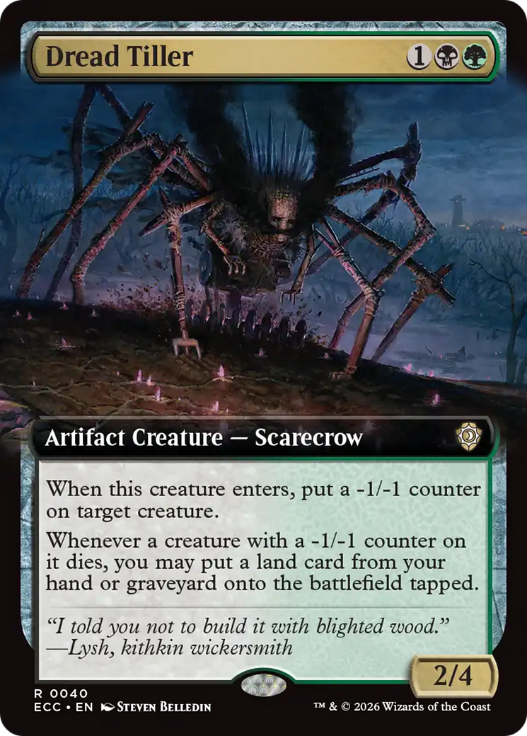Dread Tiller (Extended Art) [Lorwyn Eclipsed Commander] | Clutch Gaming