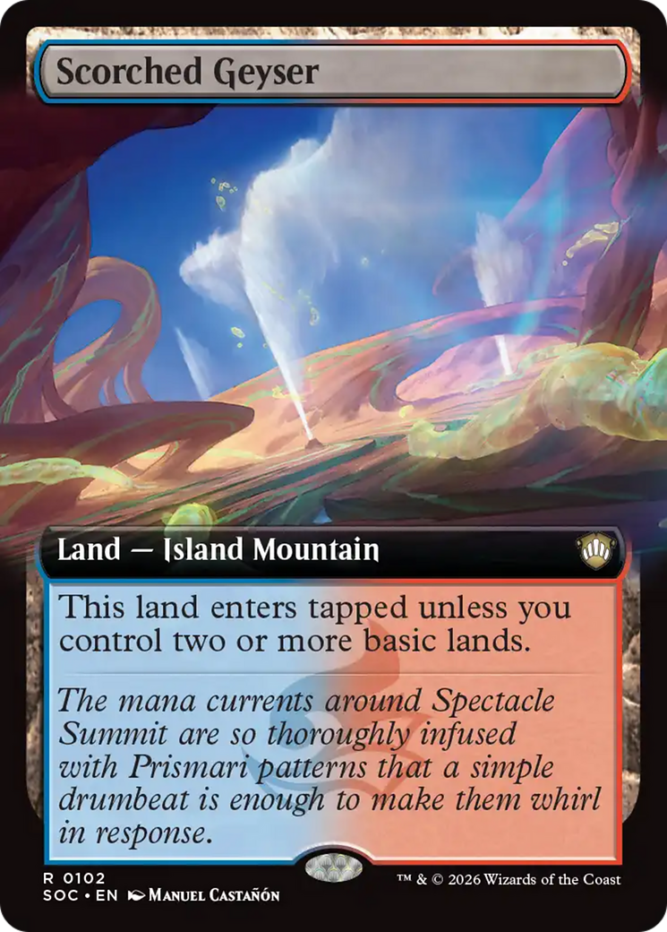 Scorched Geyser (Extended Art) [Secrets of Strixhaven Commander] | Clutch Gaming