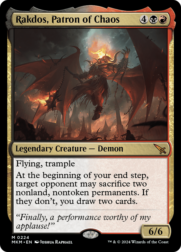 Rakdos, Patron of Chaos [Murders at Karlov Manor] | Clutch Gaming