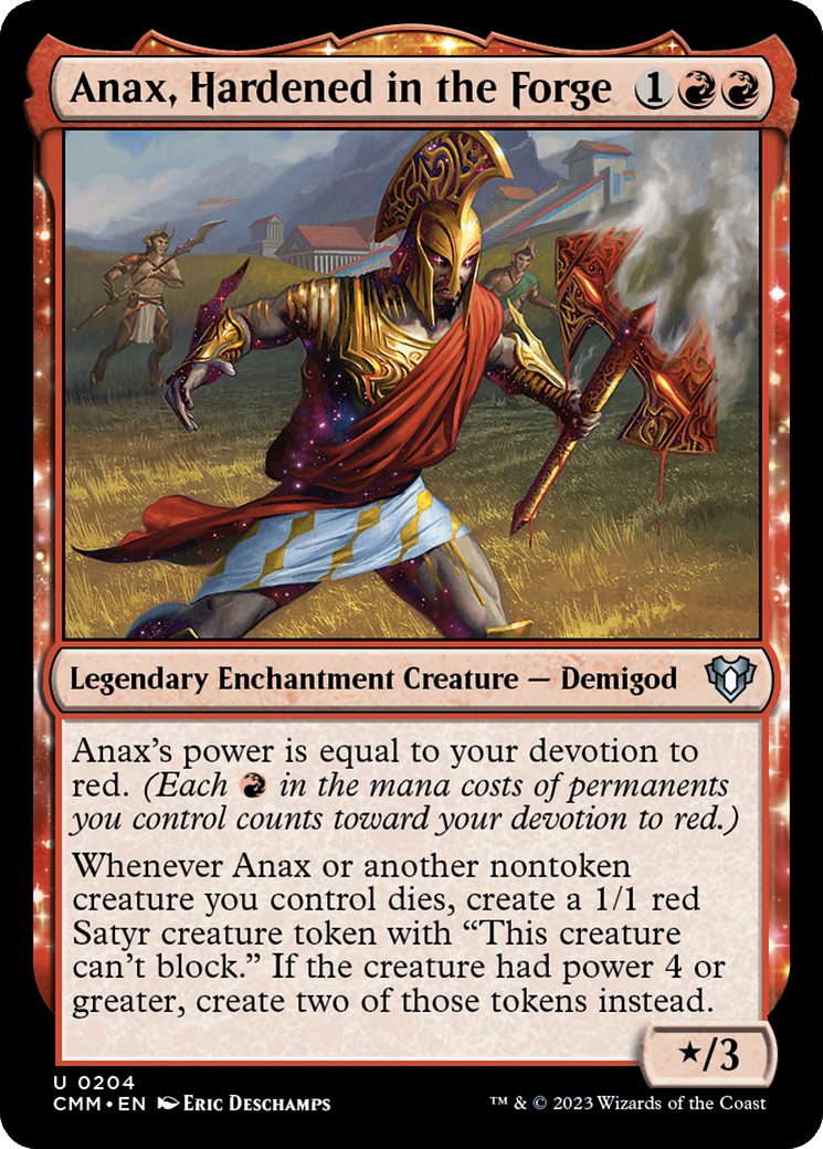 Anax, Hardened in the Forge [Commander Masters] | Clutch Gaming