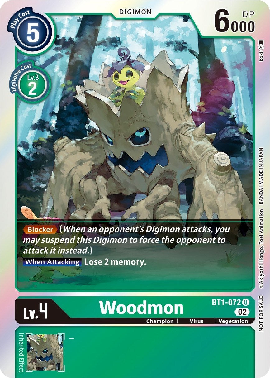 Woodmon [BT1-072] (Official Tournament Pack Vol. 6) [Release Special Booster Promos] | Clutch Gaming