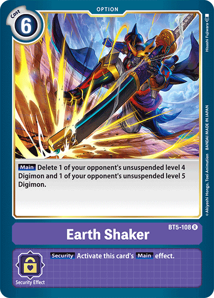 Earth Shaker [BT5-108] [Battle of Omni] | Clutch Gaming