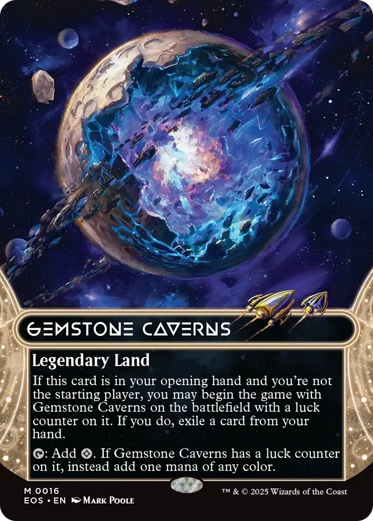 Gemstone Caverns (0016) (Borderless) [Edge of Eternities: Stellar Sights] | Clutch Gaming