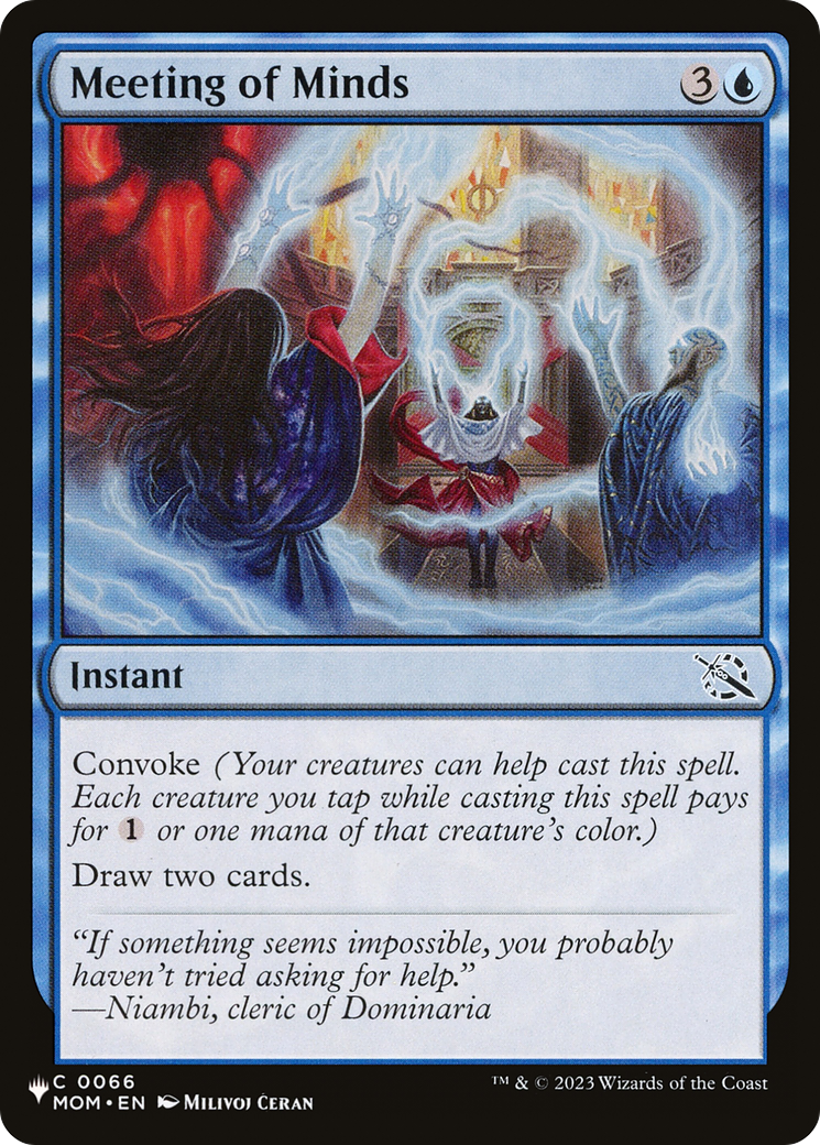 Meeting of Minds [The List Reprints] | Clutch Gaming