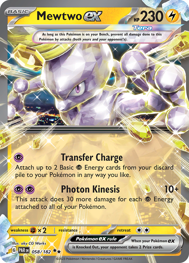 Mewtwo ex (058/182) [Scarlet & Violet: Paradox Rift] | Clutch Gaming