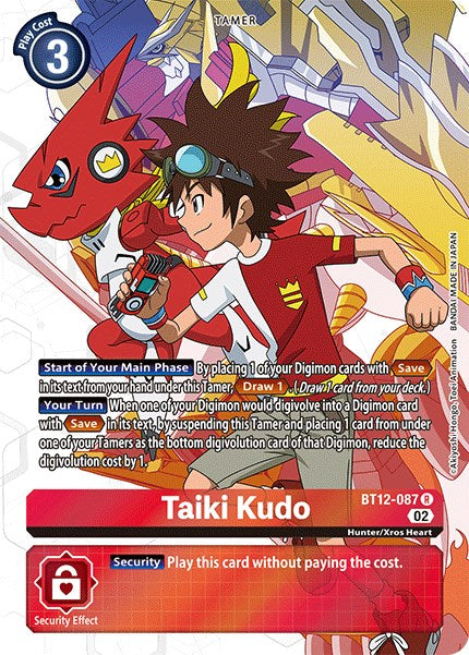 Taiki Kudo [BT12-087] (Alternate Art) [Across Time] | Clutch Gaming