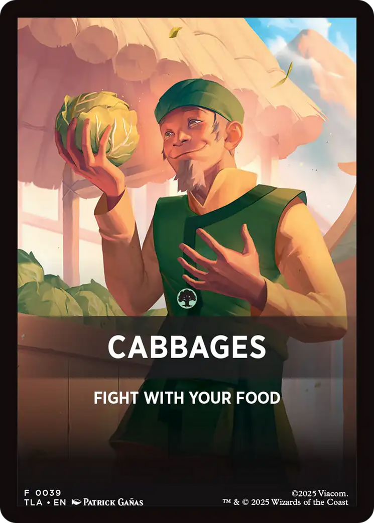 Cabbages Theme Card [Avatar: The Last Airbender Tokens] | Clutch Gaming