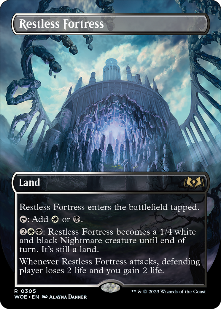 Restless Fortress (Borderless Alternate Art) [Wilds of Eldraine] | Clutch Gaming