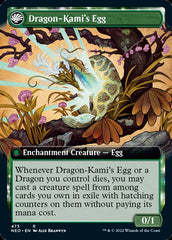 The Dragon-Kami Reborn // Dragon-Kami's Egg (Extended Art) [Kamigawa: Neon Dynasty] | Clutch Gaming