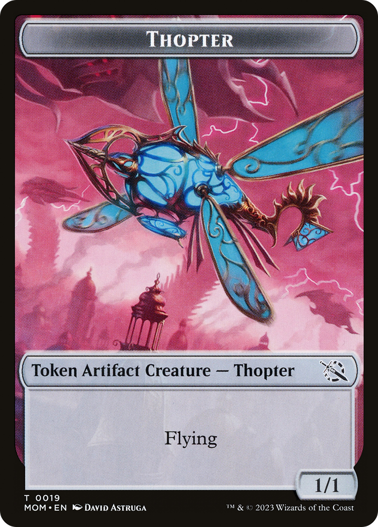 Thopter // Knight (10) Double-Sided Token [March of the Machine Tokens] | Clutch Gaming