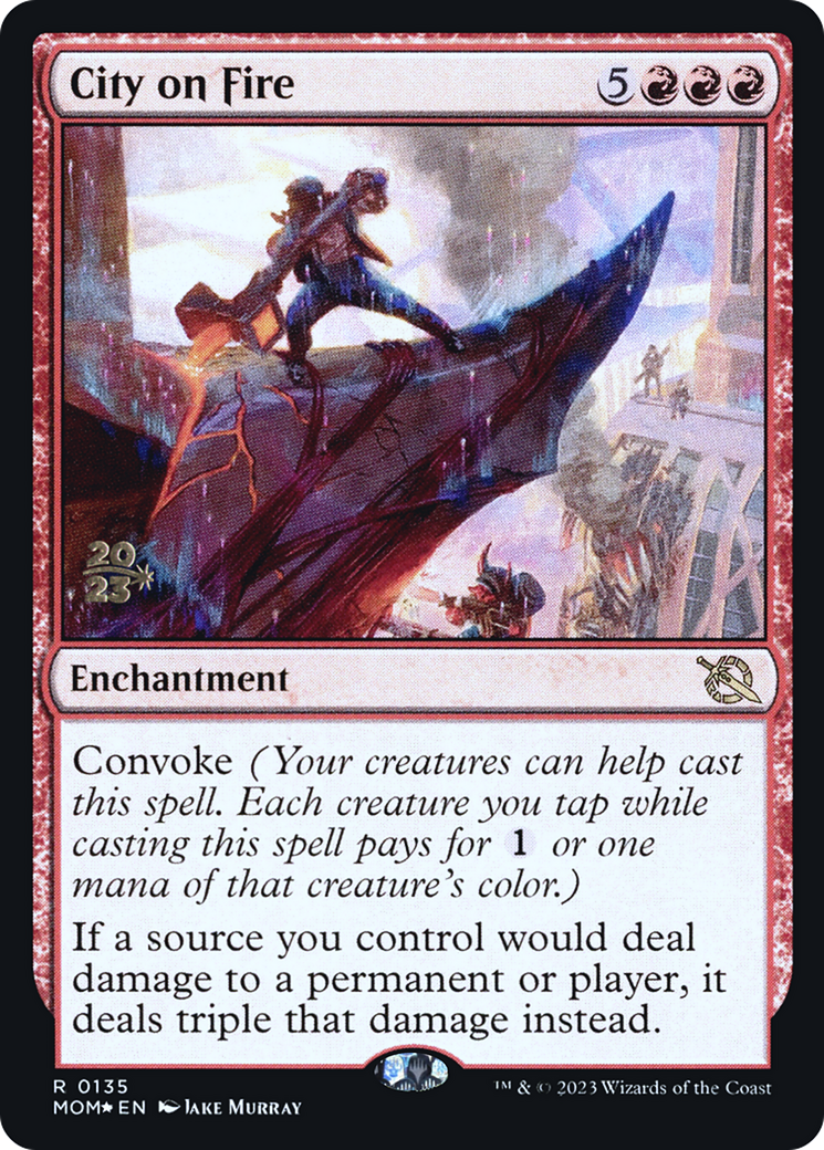 City on Fire [March of the Machine Prerelease Promos] | Clutch Gaming