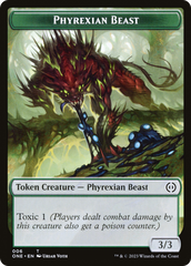 Phyrexian Goblin // Phyrexian Beast Double-Sided Token [Phyrexia: All Will Be One Tokens] | Clutch Gaming