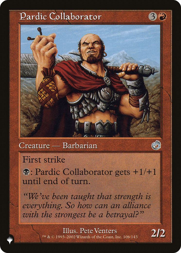 Pardic Collaborator [The List Reprints] | Clutch Gaming