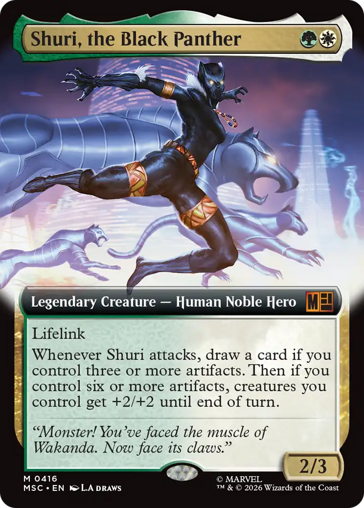 Shuri, the Black Panther (Extended Art) [Marvel Super Heroes Commander] | Clutch Gaming
