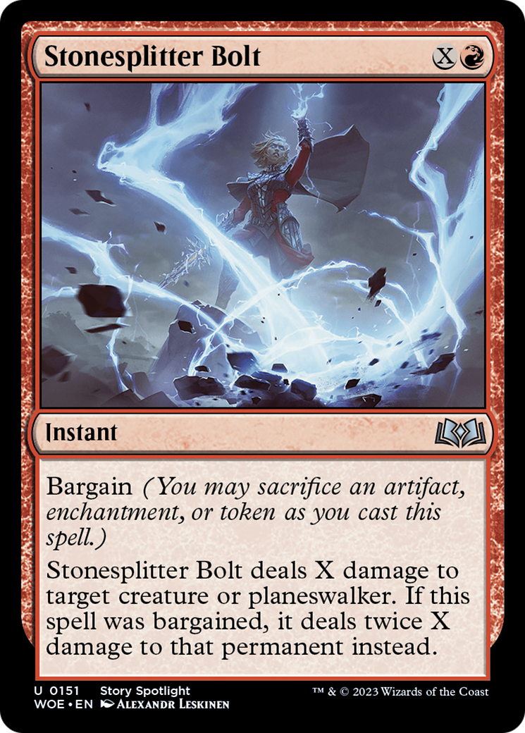 Stonesplitter Bolt [Wilds of Eldraine] | Clutch Gaming