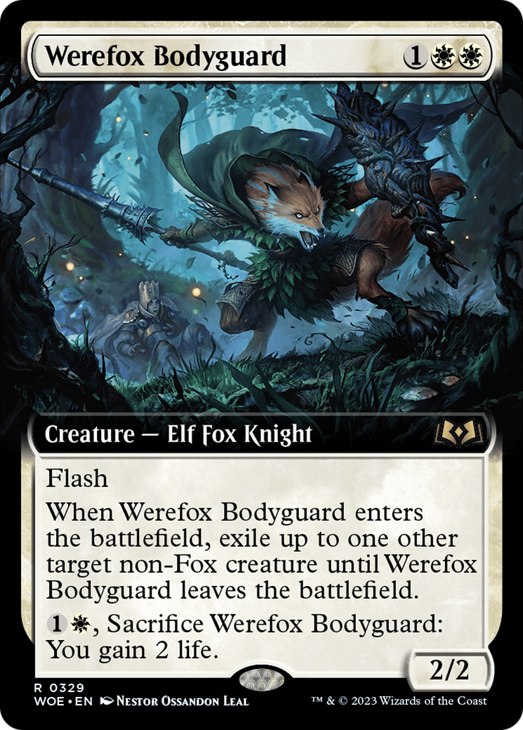 Werefox Bodyguard (Extended Art) [Wilds of Eldraine] | Clutch Gaming