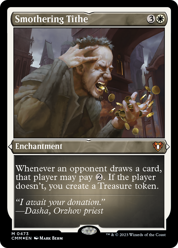 Smothering Tithe (Foil Etched) [Commander Masters] | Clutch Gaming