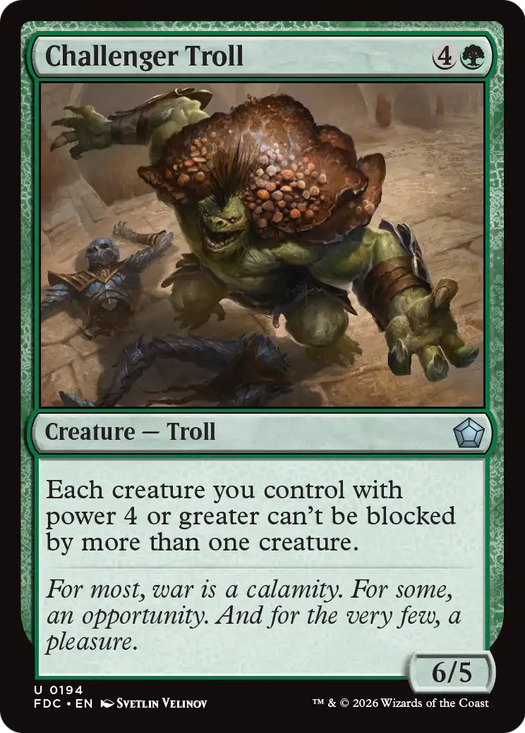 Challenger Troll [Foundations Commander] | Clutch Gaming