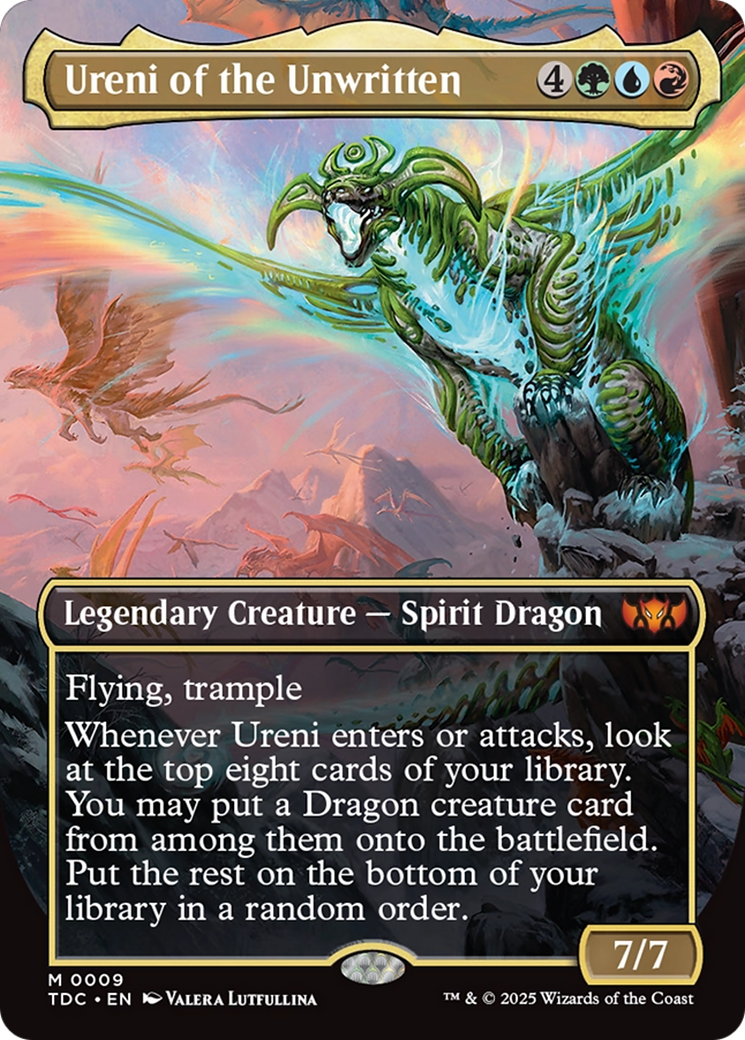 Ureni of the Unwritten (Borderless) [Tarkir: Dragonstorm Commander] | Clutch Gaming