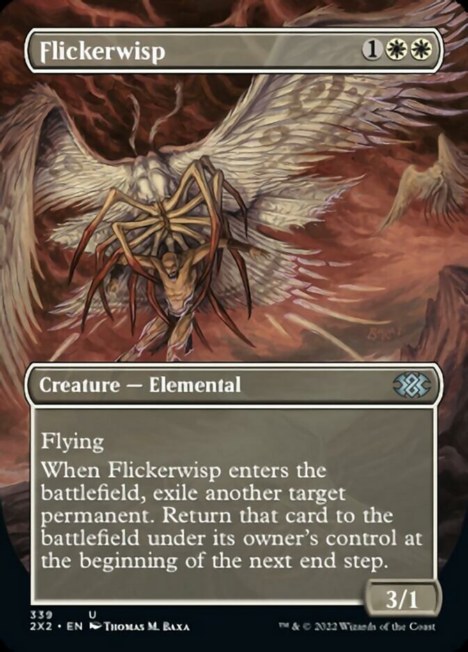 Flickerwisp (Borderless Alternate Art) [Double Masters 2022] | Clutch Gaming