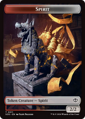 Fractal (0005) // Spirit (0011) Double-Sided Token [Secrets of Strixhaven Tokens] | Clutch Gaming