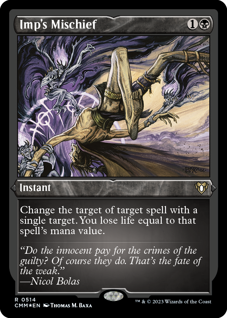 Imp's Mischief (Foil Etched) [Commander Masters] | Clutch Gaming