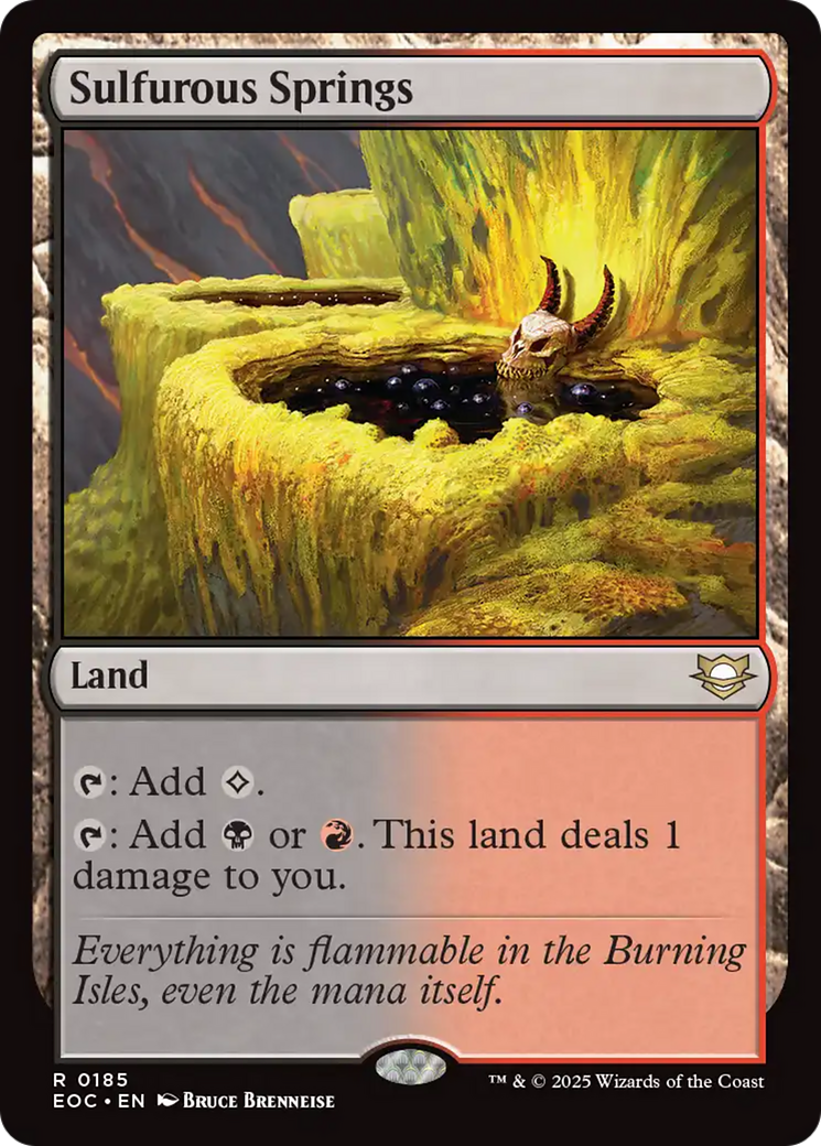 Sulfurous Springs [Edge of Eternities Commander] | Clutch Gaming