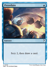 Preordain (White Border) [Mystery Booster 2] | Clutch Gaming