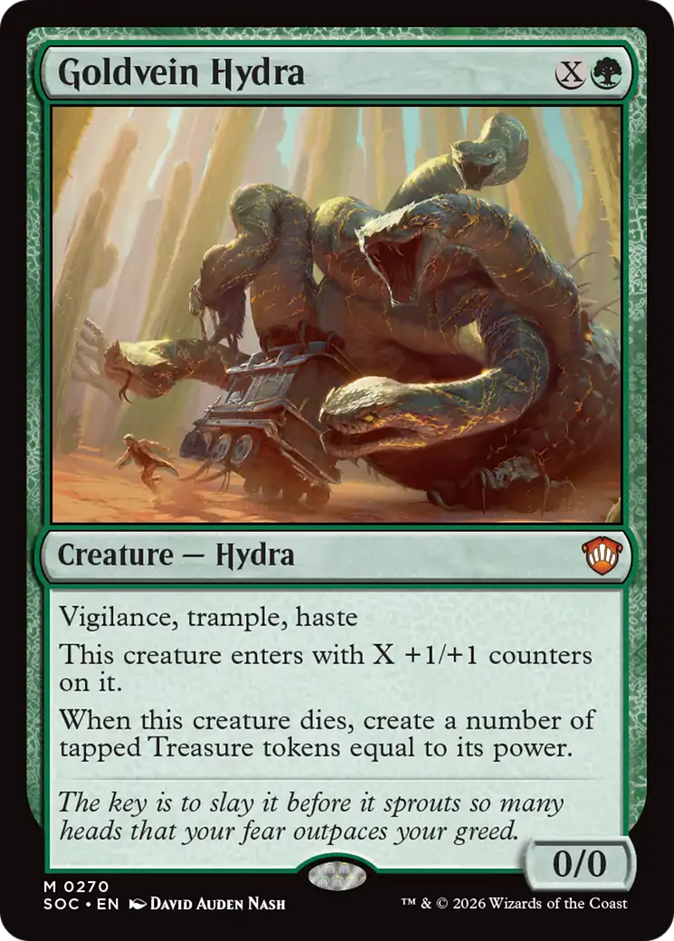 Goldvein Hydra [Secrets of Strixhaven Commander] | Clutch Gaming