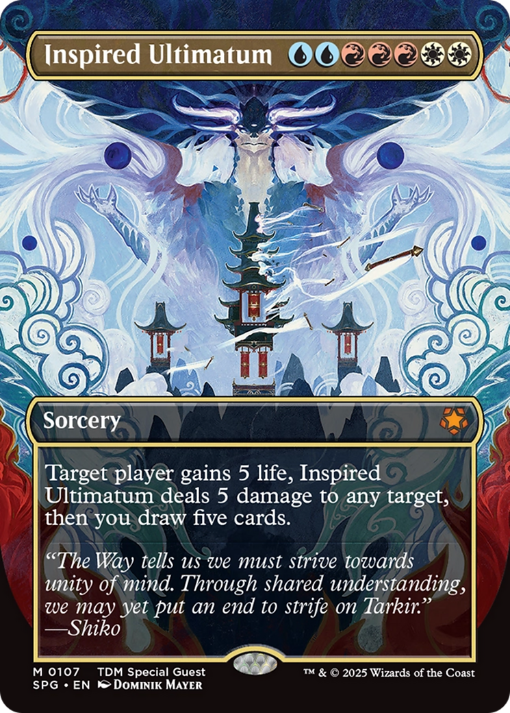 Inspired Ultimatum (Borderless) [Tarkir: Dragonstorm Special Guests] | Clutch Gaming