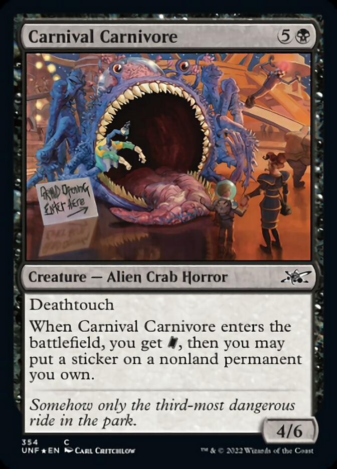 Carnival Carnivore (Galaxy Foil) [Unfinity] | Clutch Gaming