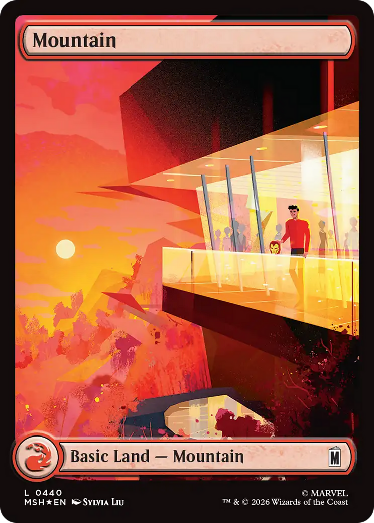 Mountain (0440) (Surge Foil) [Marvel Super Heroes] | Clutch Gaming