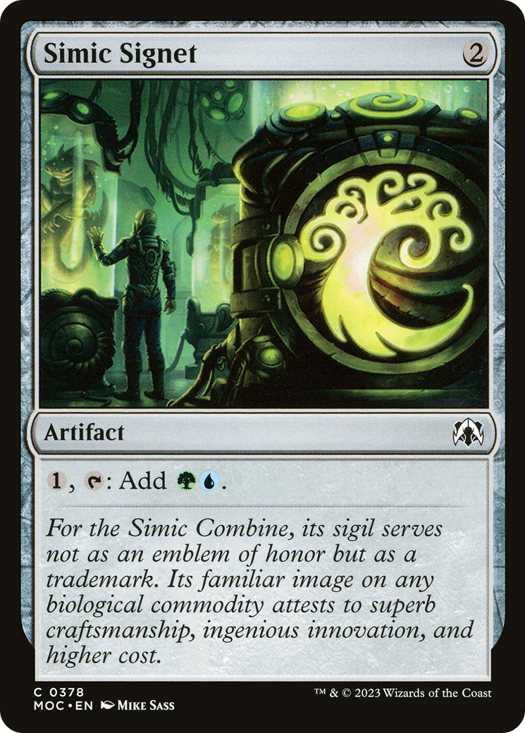 Simic Signet [March of the Machine Commander] | Clutch Gaming