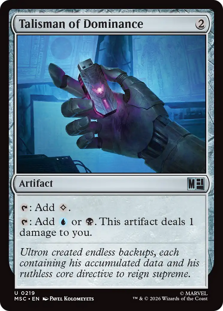 Talisman of Dominance (Surge Foil) [Marvel Super Heroes Commander] | Clutch Gaming