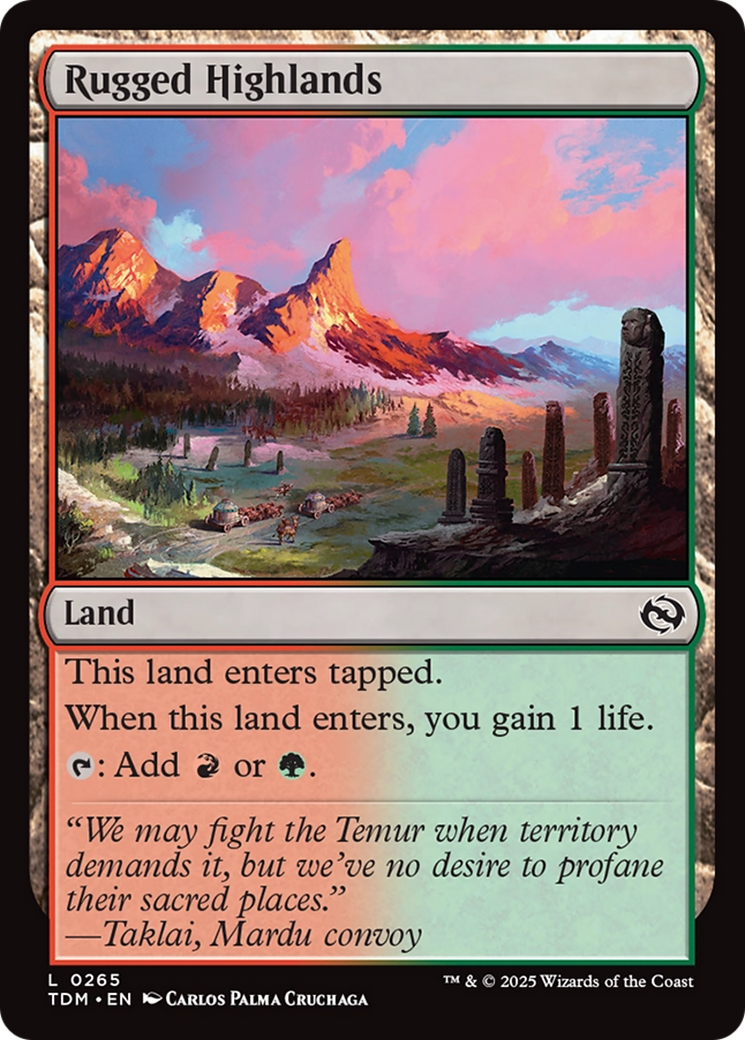 Rugged Highlands [Tarkir: Dragonstorm] | Clutch Gaming