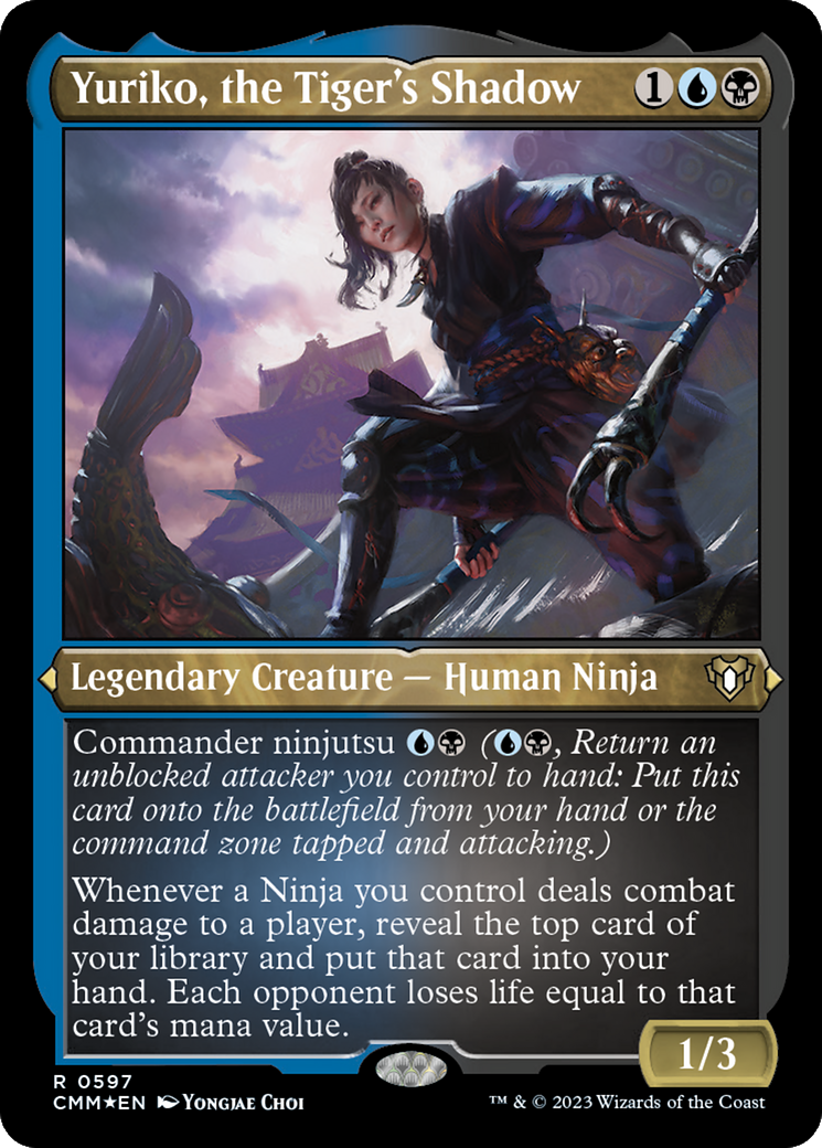 Yuriko, the Tiger's Shadow (Foil Etched) [Commander Masters] | Clutch Gaming