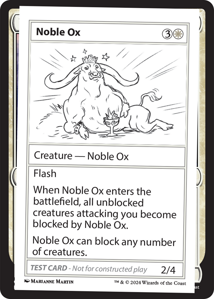 Noble Ox [Mystery Booster 2 Playtest Cards] | Clutch Gaming