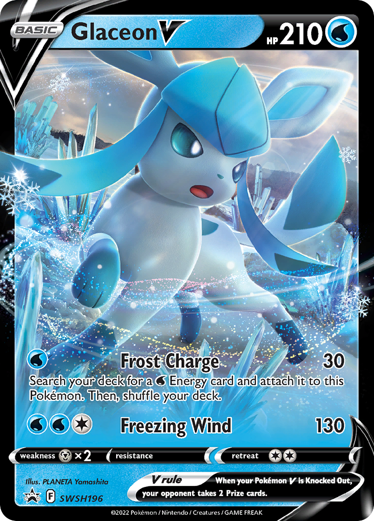 Glaceon V (SWSH196) [Sword & Shield: Black Star Promos] | Clutch Gaming