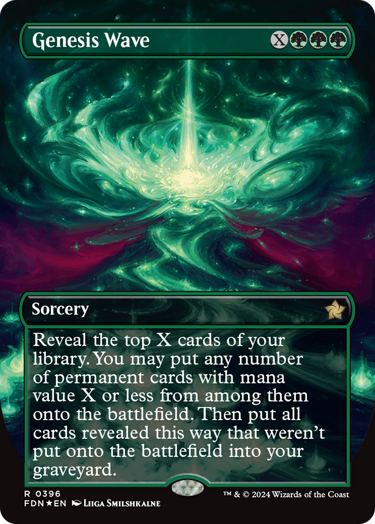 Genesis Wave (Borderless) (Mana Foil) [Foundations] | Clutch Gaming